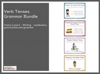Verb Tenses Grammar Bundle - Years 3 and 4